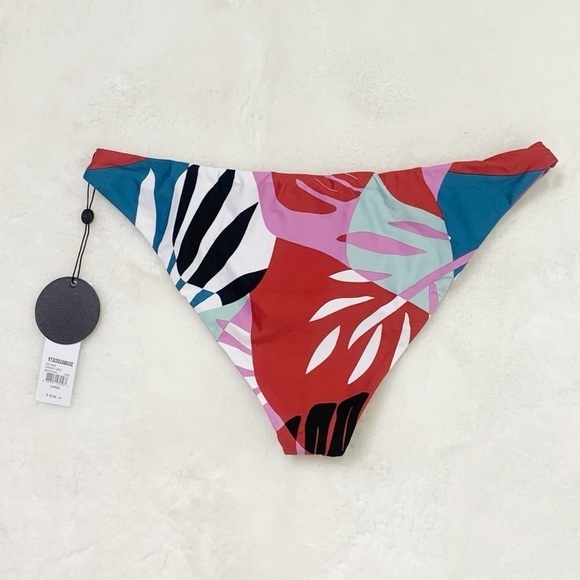 NWT Amuse Society Dayana Orchid Floral Cheeky Bikini Bottoms - Picture 9 of 9